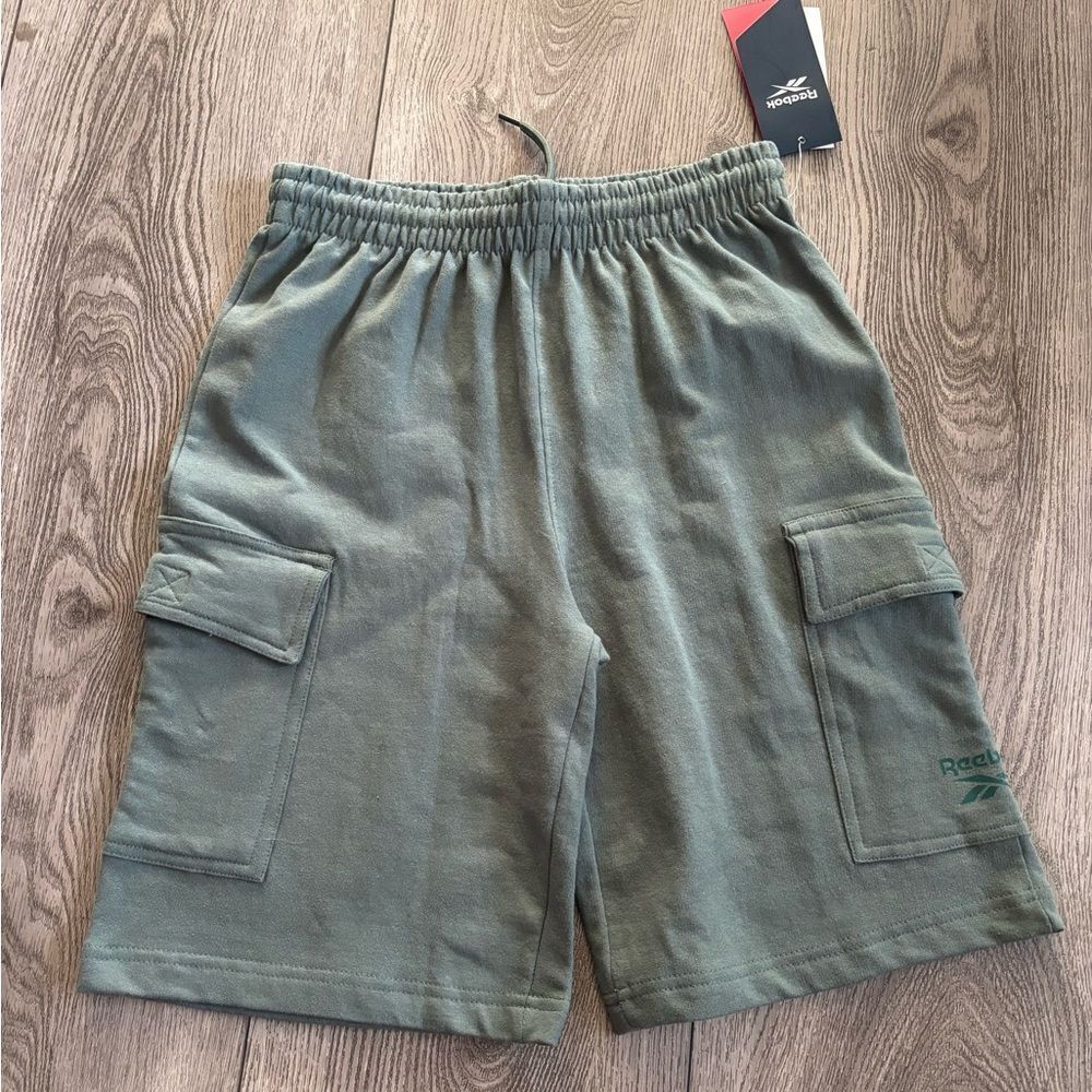 Reebok boys  Green Cargo Shorts